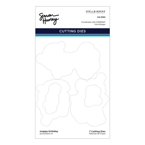 Spellbinders Etched Dies By Simon Hurley-Snappy Birthday - 5A003SZG-1HPD2 - 810205712826