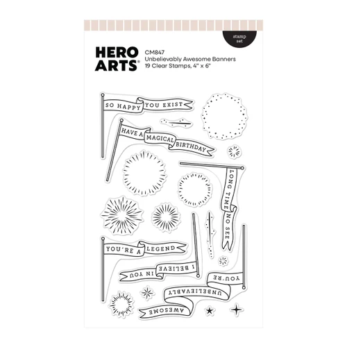 Hero Arts Clear Stamp Set-Unbelievably Awesome - 5A003SP0-1HP8T - 085700951548