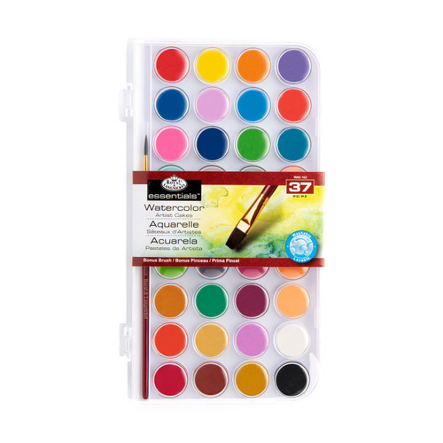 Royal & Langnickel Essentials Watercolor Cakes 37/pkg-Watercolor Artist Cakes - 5A003T2S-1HPH7 - 090672380951