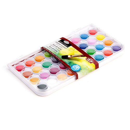 Royal & Langnickel Essentials Watercolor Cakes 37/pkg-Watercolor Artist Cakes - 5A003T2S-1HPH7