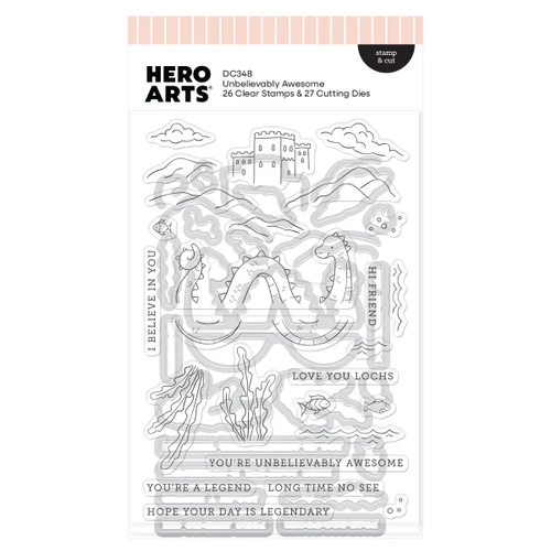 Hero Arts Stamp & Cut-Unbelievably Awesome - 5A003SNY-1HP8V - 085700951517