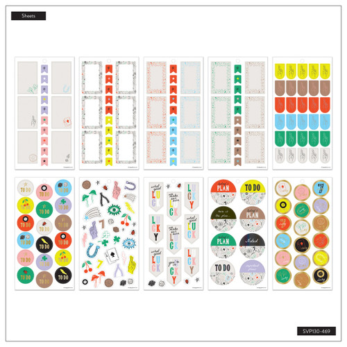 Happy Planner 30 Sheet Sticker Value Pack-Lucky Day - 5A003LSM-1HH1N Happy Planner 30 Sheet Sticker Value Pack-Lucky Day - 5A003LSM-1HH1N