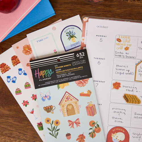 Happy Planner 30 Sheet Sticker Value Pack-Seasonal Joy - 5A003LRC-1HH10 Happy Planner 30 Sheet Sticker Value Pack-Seasonal Joy - 5A003LRC-1HH10
