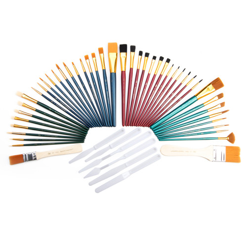 Royal & Langnickel All Media Brush Set 50/pkg- Variety Artist Brush Set - 5A003T2M-1HPHB