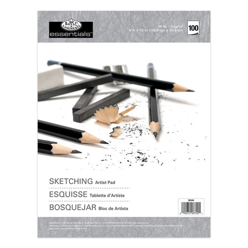 Royal & Langnickel Essentials Sketching Pad-9inX12in-Sketching Artist Pad - 5A003T2T-1HPHF - 090672087201