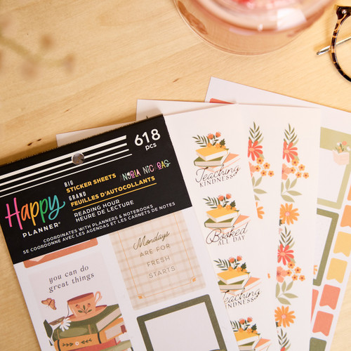 Happy Planner 30 Sheet Sticker Value Pack-Reading Hour Teacher - 5A003LRQ-1HH1D