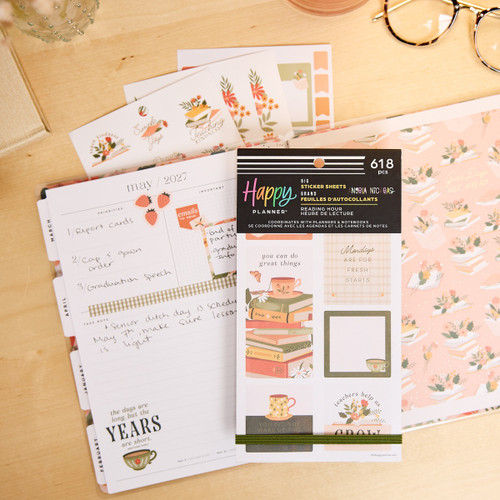 Happy Planner 30 Sheet Sticker Value Pack-Reading Hour Teacher - 5A003LRQ-1HH1D