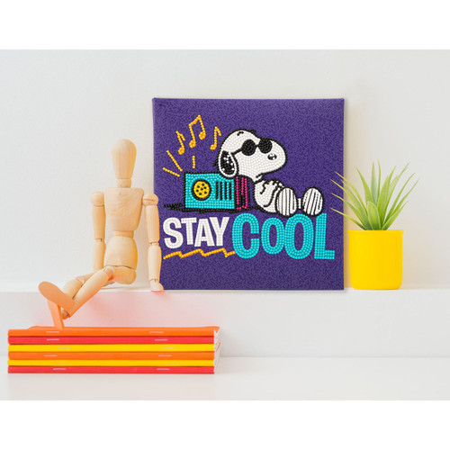 Diamond Dotz Diamond Facet Art Box Kit 8.7"X8.7"-Stay Cool Peanuts - 5A003T10-1HPFS