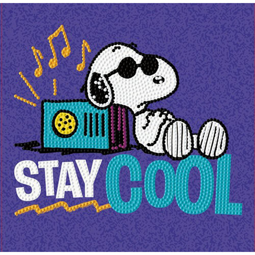 Diamond Dotz Diamond Facet Art Box Kit 8.7"X8.7"-Stay Cool Peanuts - 5A003T10-1HPFS