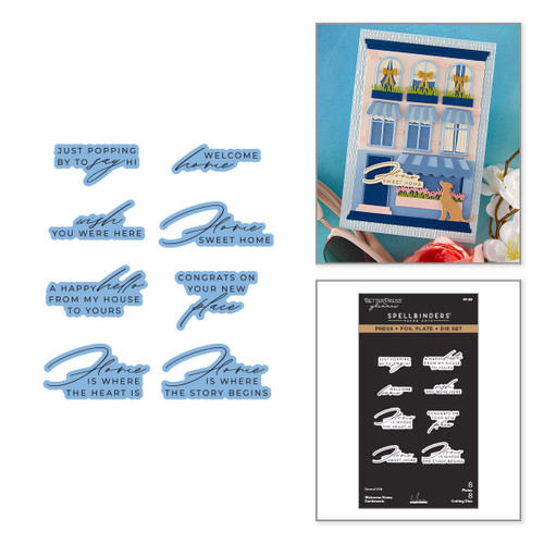Spellbinders Press + Foil Plate & Die Set-Welcome Home - 5A003T04-1HPCV Spellbinders Press + Foil Plate & Die Set-Welcome Home - 5A003T04-1HPCV