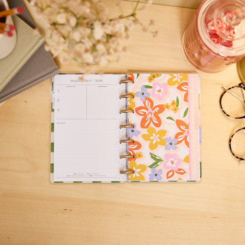 Happy Planner Mini 12 Month Disc Bound Dated Planner-Blossom Bright - 5A003LS6-1HH1C