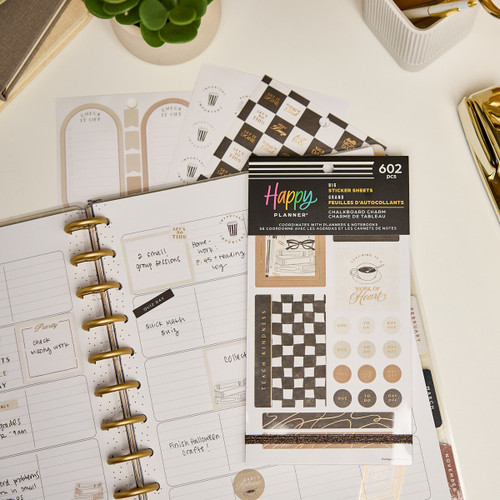 Happy Planner 30 Sheet Sticker Value Pack-Chalkboard Charm - 5A003LSB-1HH0M