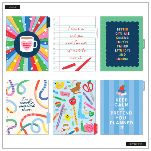 Happy Planner Big 12 Month Disc Bound Dated Planner-Live Love Teach - 5A003LS9-1HH0P