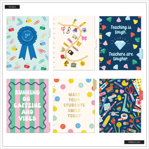 Happy Planner Big 12 Month Disc Bound Dated Planner-Live Love Teach - 5A003LS9-1HH0P