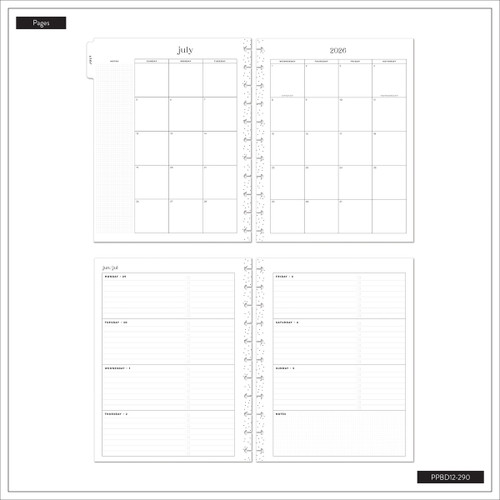 Happy Planner Big 12 Month Disc Bound Dated Planner-Live Love Teach - 5A003LS9-1HH0P