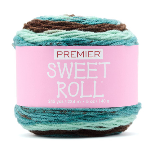 Premier Sweet Roll Yarn-Mint Chocolate Chip - 1047-1HPDP - 840166862803