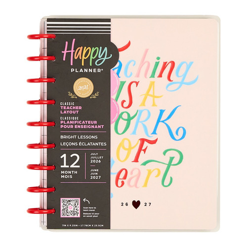 Happy Planner Classic 12 Month Disc Bound Dated Planner-Bright Lessons - 5A003LRF-1HH0S - 673807824560