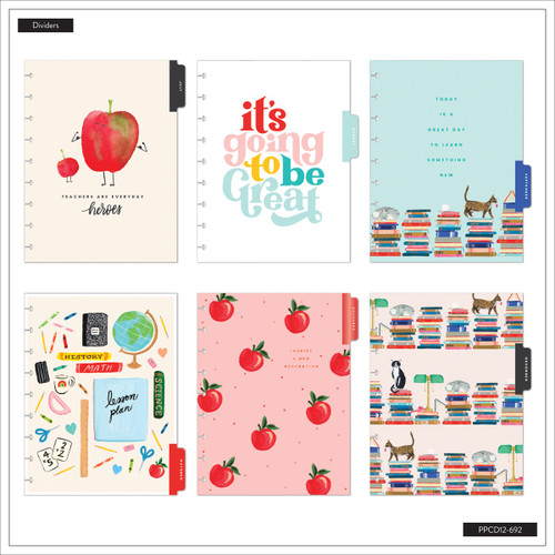 Happy Planner Classic 12 Month Disc Bound Dated Planner-Bright Lessons - 5A003LRF-1HH0S Happy Planner Classic 12 Month Disc Bound Dated Planner-Bright Lessons - 5A003LRF-1HH0S