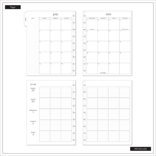 Happy Planner Classic 12 Month Disc Bound Dated Planner-Bright Lessons - 5A003LRF-1HH0S Happy Planner Classic 12 Month Disc Bound Dated Planner-Bright Lessons - 5A003LRF-1HH0S