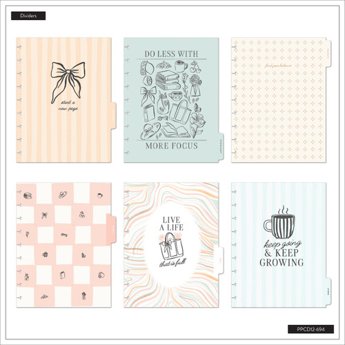 Happy Planner Classic 12 Month Disc Bound Dated Planner-Pastel Poetry - 5A003LRP-1HH0W