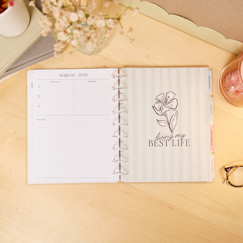Happy Planner Classic 12 Month Disc Bound Dated Planner-Pastel Poetry - 5A003LRP-1HH0W