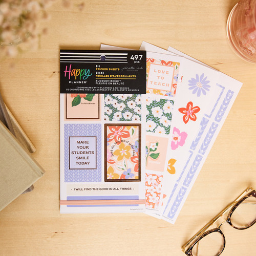 Happy Planner 30 Sheet Sticker Value Pack-Blossom Bright - 5A003LRN-1HH0Z Happy Planner 30 Sheet Sticker Value Pack-Blossom Bright - 5A003LRN-1HH0Z