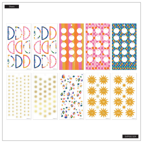 Happy Planner 30 Sheet Sticker Value Pack-Sunburst Bay - 5A003LSF-1HH18
