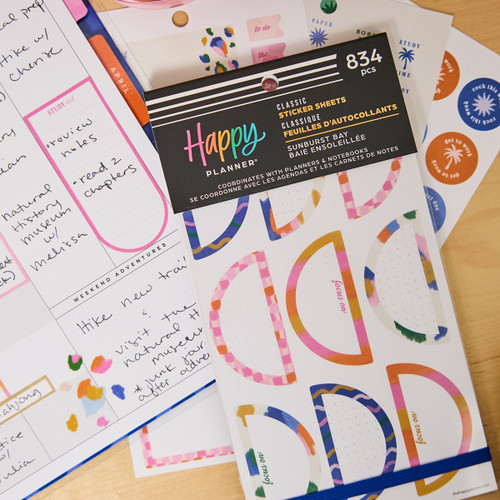 Happy Planner 30 Sheet Sticker Value Pack-Sunburst Bay - 5A003LSF-1HH18