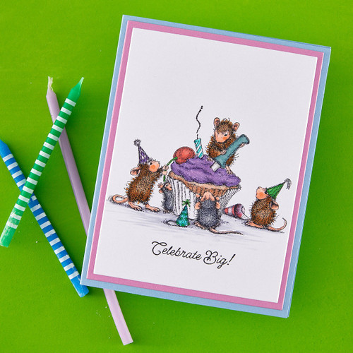 House Mouse Cling Rubber Stamp-The Cherry on Top - 5A003T02-1HPCC House Mouse Cling Rubber Stamp-The Cherry on Top - 5A003T02-1HPCC