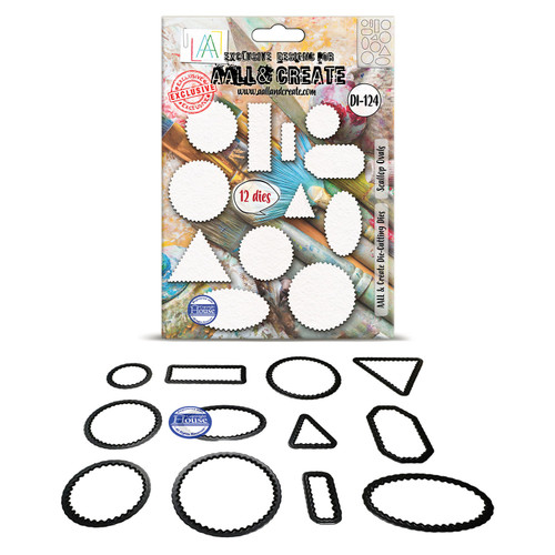 AALL And Create Die Set-Scallop Ovals - 5A003T07-1HPDV - 5061097792501