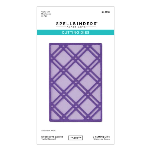 Spellbinders Etched Dies By Lisa Horton-Decorative Lattice - 5A003SZ4-1HPCP - 810205711164