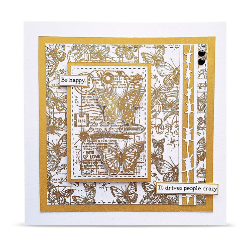 AALL And Create A6 Photopolymer Clear Stamp Set-Chrono-Stamped Tag - 5A003T0K-1HPDZ