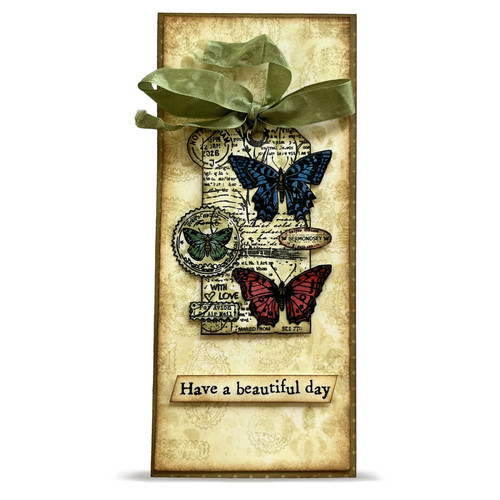 AALL And Create A6 Photopolymer Clear Stamp Set-Chrono-Stamped Tag - 5A003T0K-1HPDZ