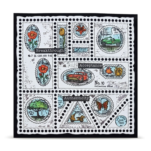AALL And Create A7 Photopolymer Clear Stamp Set-Stamped Horizons - 5A003T0S-1HPF1