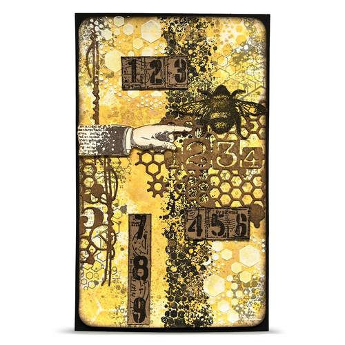 AALL And Create A7 Photopolymer Clear Stamp Set-Bee Geometry - 5A003T0T-1HPF2