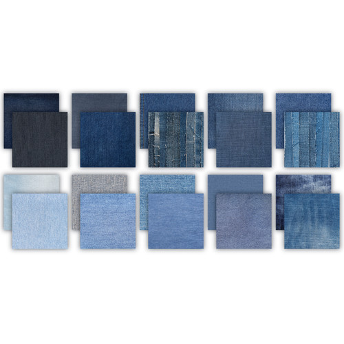 Craft Consortium Double-Sided Paper Pad 6"X6" 40/Pkg-Denim Textures - 5A003S34-1HNYW