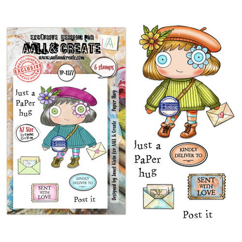 AALL And Create A7 Photopolymer Clear Stamp Set-Paper Hug - 5A003T0D-1HPF8 - 5061097791719