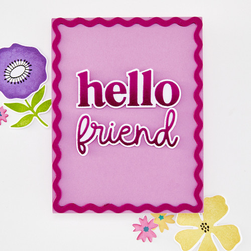 Hero Arts Die Set-Hello Friend - 5A003SPF-1HP84