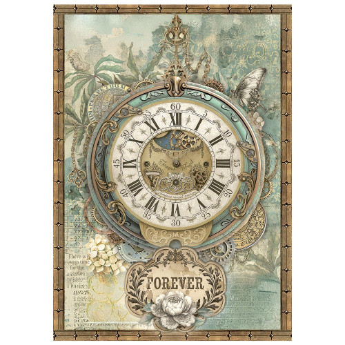 Stamperia Rice Paper A6 8/Pkg-Gardens of Time - 5A003N78-1HJPX