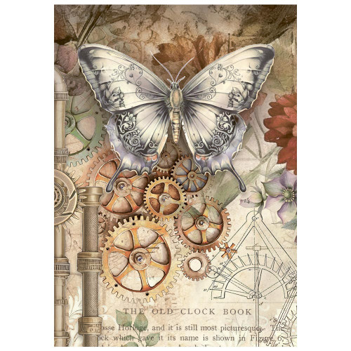 Stamperia Rice Paper A6 8/Pkg-Gardens of Time - 5A003N78-1HJPX