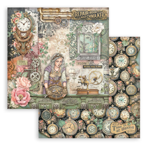 Stamperia Scrapbooking Double-Sided Paper Pad 12"x12" 10/Pkg-Gardens of Time - 5A003N8B-1HJQ4