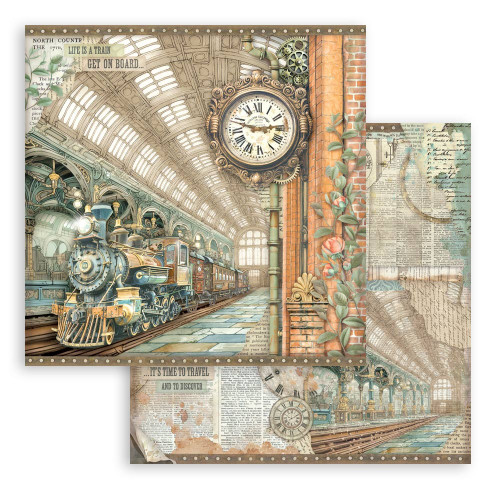 Stamperia Scrapbooking Double-Sided Paper Pad 12"x12" 10/Pkg-Gardens of Time - 5A003N8B-1HJQ4
