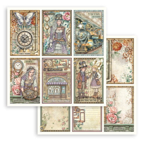 Stamperia Scrapbooking Double-Sided Paper Pad 12"x12" 10/Pkg-Gardens of Time - 5A003N8B-1HJQ4