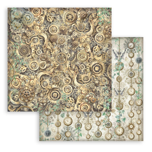 Stamperia Backgrounds Double-Sided Paper Pad 8"X8" 10/Pkg-Gardens of Time - 5A003N77-1HJQ7 Stamperia Backgrounds Double-Sided Paper Pad 8"X8" 10/Pkg-Gardens of Time - 5A003N77-1HJQ7