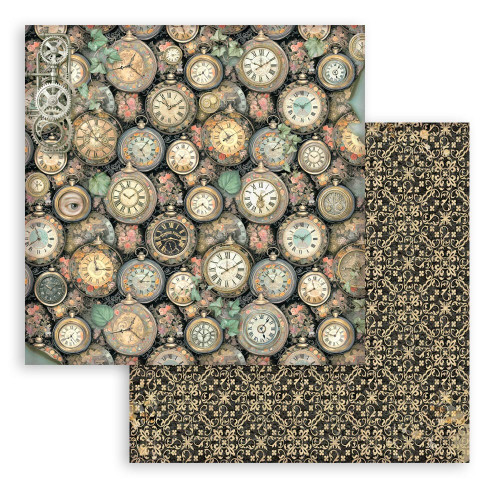 Stamperia Backgrounds Double-Sided Paper Pad 8"X8" 10/Pkg-Gardens of Time - 5A003N77-1HJQ7 Stamperia Backgrounds Double-Sided Paper Pad 8"X8" 10/Pkg-Gardens of Time - 5A003N77-1HJQ7