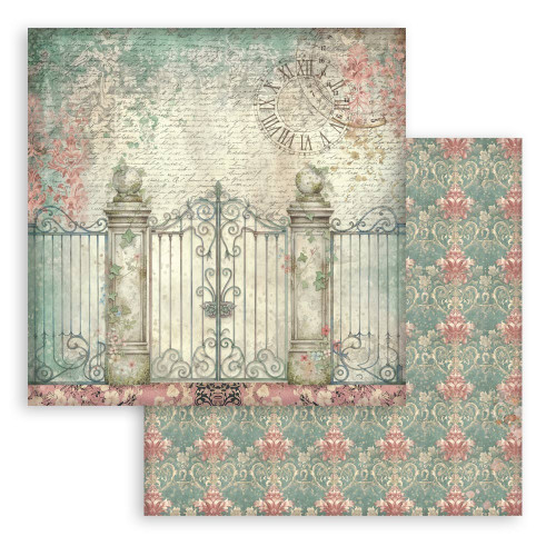 Stamperia Backgrounds Double-Sided Paper Pad 8"X8" 10/Pkg-Gardens of Time - 5A003N77-1HJQ7 Stamperia Backgrounds Double-Sided Paper Pad 8"X8" 10/Pkg-Gardens of Time - 5A003N77-1HJQ7