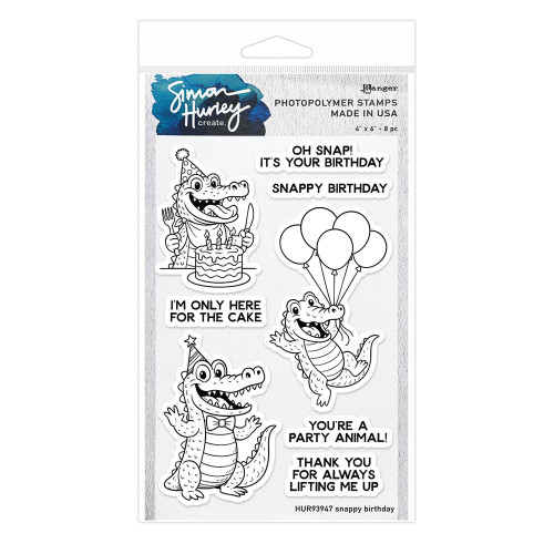 Simon Hurley create. Clear Stamp Set 4"X6"-Snappy Birthday - 5A003SNK-1HP7H - 789541093947