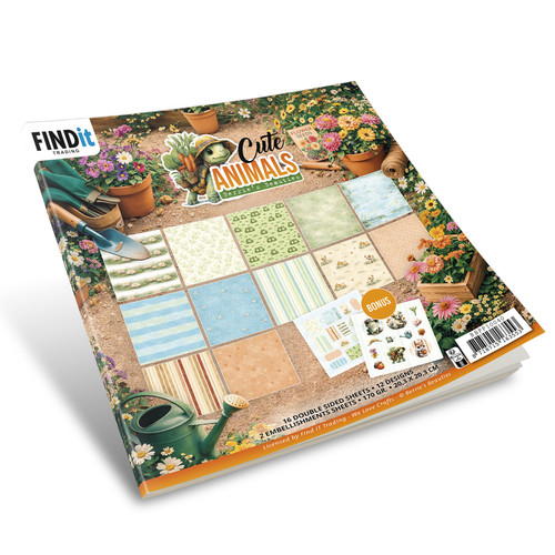 Find It Trading Paper Pack 8"X8" 18/Pkg-Cute Animals - 5A003RZT-1HNQ9 - 8718715163553