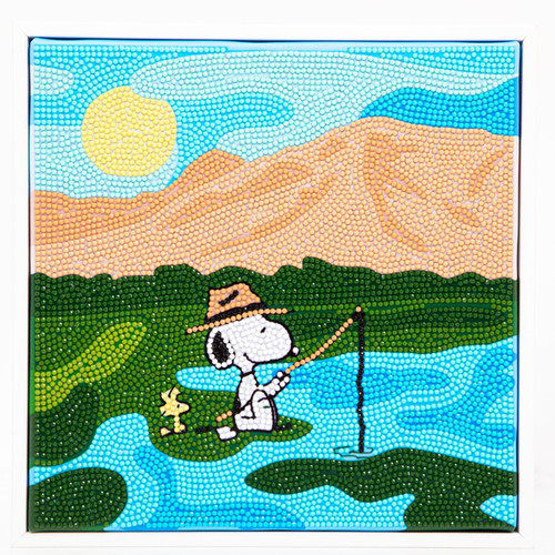Diamond Dotz Diamond Facet Art Kit 10"X10"-Peanuts Great Outdoors - 5A003T14-1HPFR
