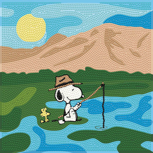 Diamond Dotz Diamond Facet Art Kit 10"X10"-Peanuts Great Outdoors - 5A003T14-1HPFR